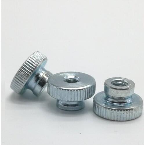 1pcs 5pcs 10Pcs DIN466 GB806 M3 M4 M5 M6 M8 Galvanized Knurled Thumb Nut Hand Tighten Nut 3D Printers Parts Curtain Wall
