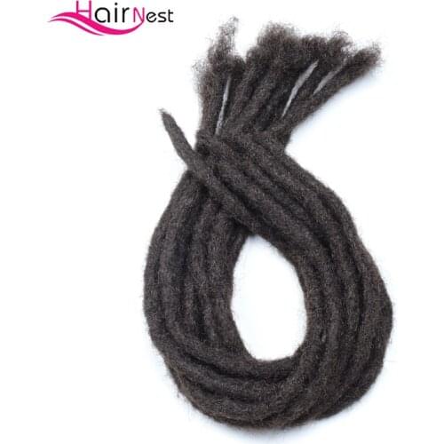 Hair Nest Handmade Dreadlocks Hair Extensions 20 Inch Crochet Hair 5 stands Crochet Braids Synthetic Hair For Women and Men