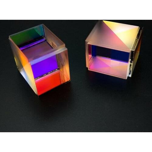 Defective X-Cube Prism Photo Ornaments Seven Color Crystal Rubiks Cube Valentines Day Gift