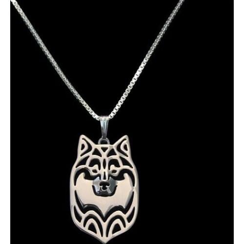 Fashion Hollow Pet Pendant Finnish Lapphund Necklace for women best gift
