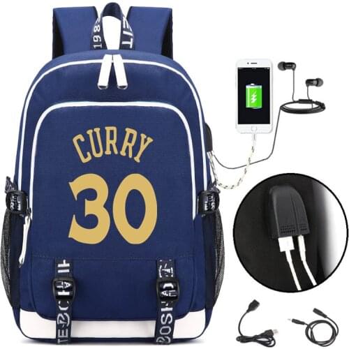 Stephen Curry Fans Basketball Packpack Women Men Multifunction USB Charging Laptop Backpack School Travel Bag for Boy Girls
