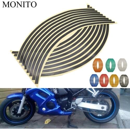 Motorcycle Wheel Sticker Reflective Decals Rim Tape Strip For Honda CBR1000RR CBR900RR fireblade CBR1100XX BLACKBIRD Accessories