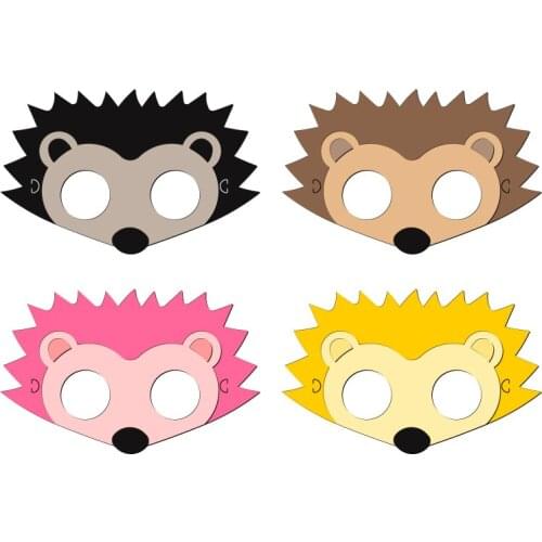 New Hedgehog Mask Puzzle Wooden Die Scrapbooking C2932 Cutting Dies Multiple Sizes Compatible With Most Die Cutting Machines