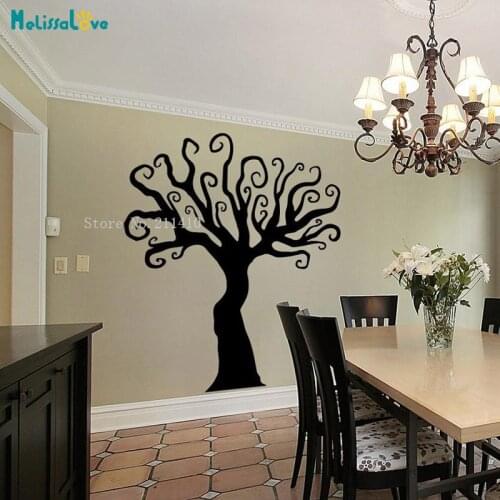 Huge Tree Wall Sticker Vinyl Simple Decals Home Decor For Living Room Bedroom 3D Self-adhesive Art Murals Unique Gift YY900