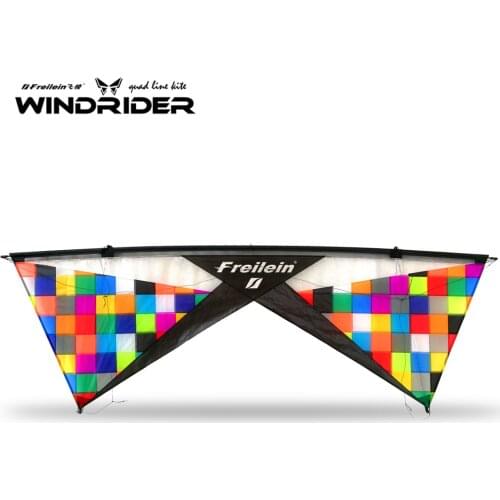 Professional 2.3m Mosaic Quad Line Stunt Kite for Outdoor Fun Toys Freilein Kite Limited Edition With Flying Line Kite Handles