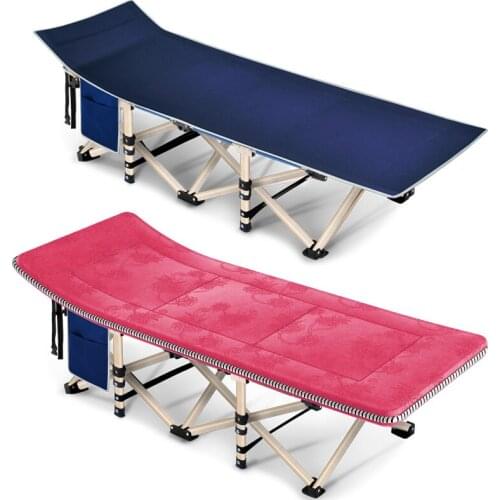 Simple folding sheets people office lunch break siesta bed adult portable camp bed hospital accompanying recliner