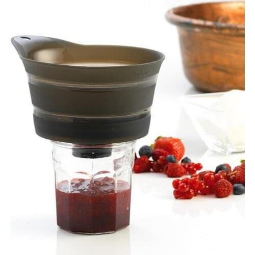 Dropshipping Wine Filters Jam Juice Folding Funnels Portable Wine Pourer Wine Accessories Bar Tools