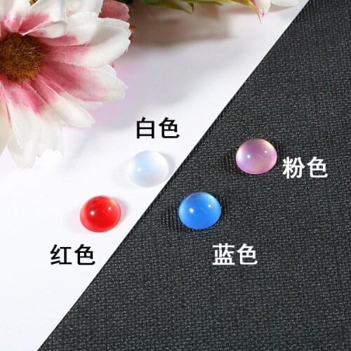 Resin Imitation Opal round Ring Gem Antique DIY Ancient Style Dangling Ornament Hairpin Inlaid Material DIY Ornament Accessories