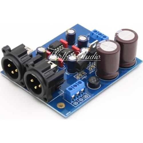 Assembled HiFi Stereo DRV134PA Dual-channel Single-ended to Balance Power Amplifier Board