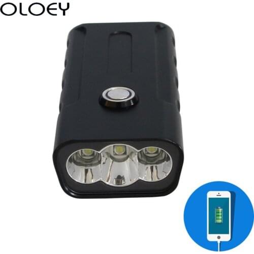 USB Rechargeable 5200mAh Bike Light T6 Flashlight For Bicycle LED Headlight Mount Bracket Cycle Fornt Lamp IPX5 Waterproof
