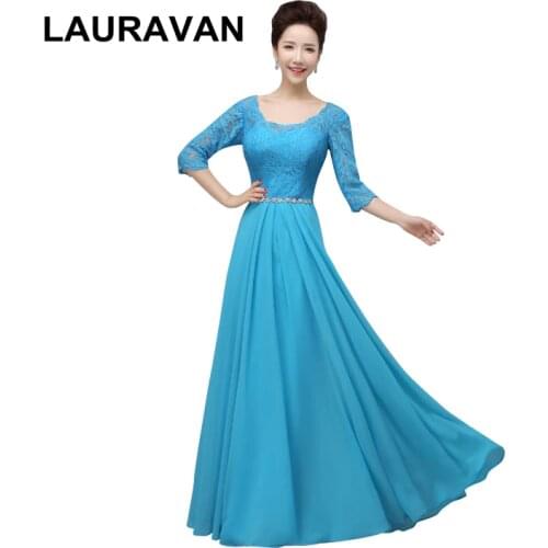Real picture 2020 floor length new fashion women long gradient womens sexy blue sleeved bridesmaid dress design for woman gown