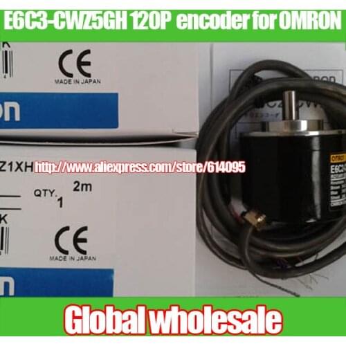 1pcs E6C3-CWZ5GH 120P / R optical rotary encoder for OMRON / 120 line incremental rotary encoders