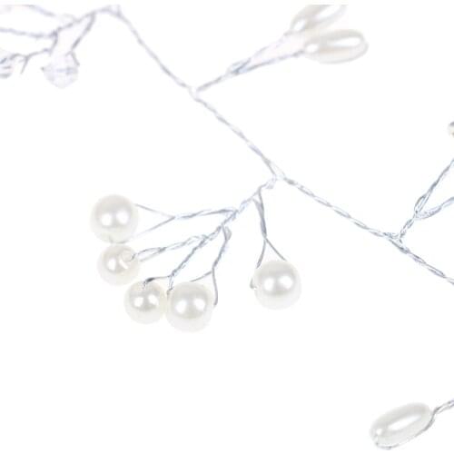 1Pc Bridal hair accessories hairpieces tiara lady wedding headpiece tiara beads 50cm