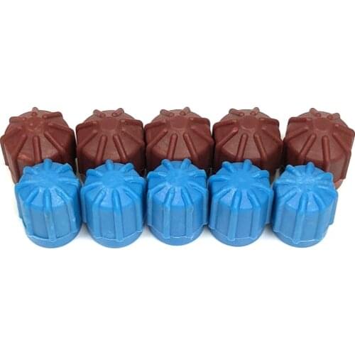 10Pcs M8*1 M10*1 A/C Service Port Valve Dust Cap Adapter Dust Cap for BMW / Mercedes-Benz Charging Port Cap Pipeline Replacement