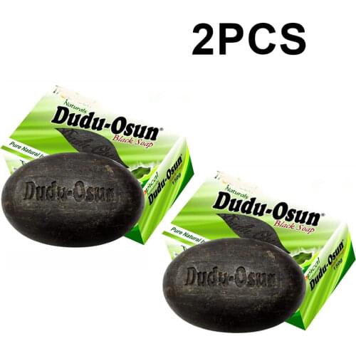 African Black Soap Dudu Osun pure natural Shea Butter Handmade Black Soap clears acne, stretch marks, dark spots blemishes 150g