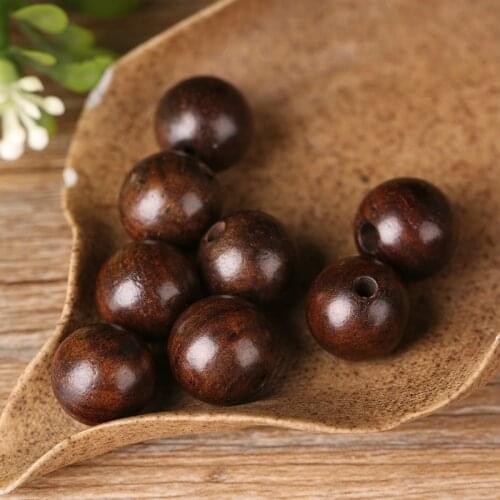 30Pcs/lot High Polish Wood Beads Prayer Buddha Bead for Necklace Bracelet Jewelry Making 6 8 10 12mm