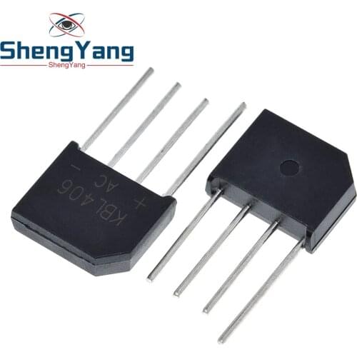 5PCS KBL406 KBL-406 4A 600V Single Phases Diode Bridge Rectifier ZIP-4