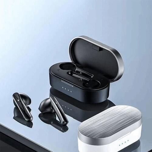 Wireless Sports Bluetooth Headset Tws New Touch Control Earbud Stereo Earphone Metal Box Headphone with MIC