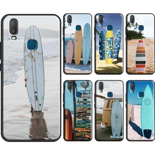 Summer beach surfboard surfing Case For Vivo Y11 2019 V17 Neo V20 SE Y1S Y12 Y17 Y19 Y20 V11 i Y30 Y50 Y70 Y91C Coque