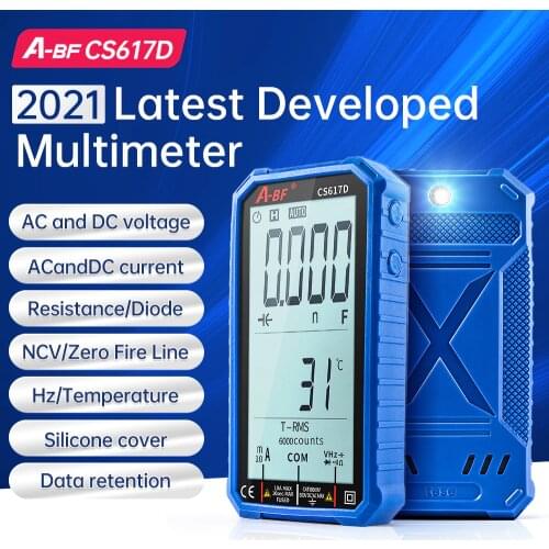 Digital Multimeter Tester A-BF CS830L Voltmeter Ammeter Resistance Tester Ohmmeter Transistor Peak Backlight Data Hold Manual