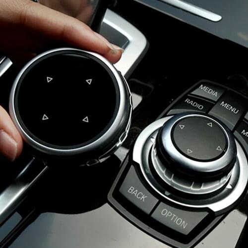 Zinc Alloy Idrive Button For Trim Cap BMW F10 F30 F02 E90 3 5 7 Series Multimedia Switch Trim Center Console Cap Cover