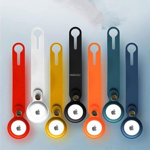 Washable Silicone Soft Protective Skin Case for Apple Airtags Bluetooth Wireless Tracker Keychain Cover for Air Tags Accessories