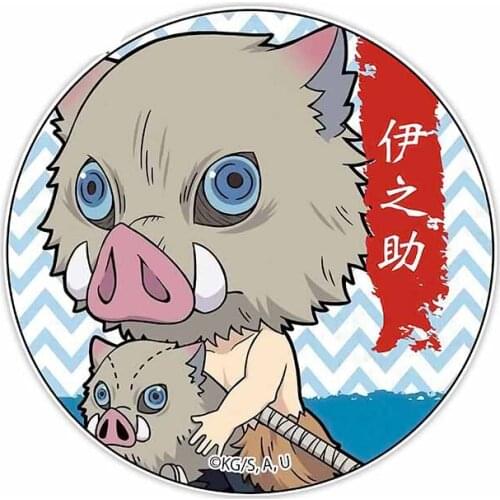 Beihei Inosuke Demon Slayer DIY Car Sticker Windshield Bumper 3D Occlusion Scratch Car Decals Waterproof PVC