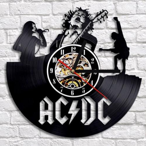 Rock Band CD Wall Clock Modern Design Music Lover Classic CD Watch 3D Decorative Retro Style Vinyl Record Wall Clocks Home Decor