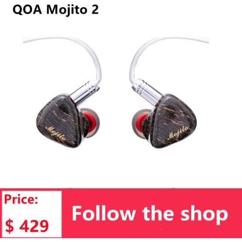 2021 NEW QOA Mojito 2 In Ear Earphone Sonion BA+4 Knowles 6BA Hybrid technology Headset HIFI Monitor with 2Pin Detachable Cable