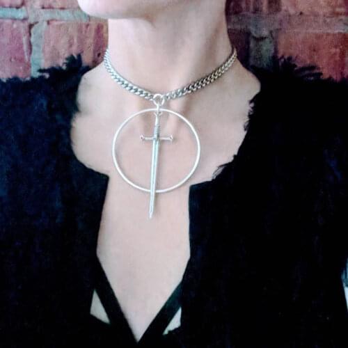 Telum 2.0 - Choker - Sword - Necklace - Dagger - Dark - Witchy -Goth-Gothic-Black Metal-Occult-Gift-Jewelry-Unique