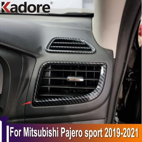 For Mitsubishi Pajero sport /Montero sport /Shogun sport 2019-2021 Front Side Air Vent Outlet Cover Trim Decoration Accessories