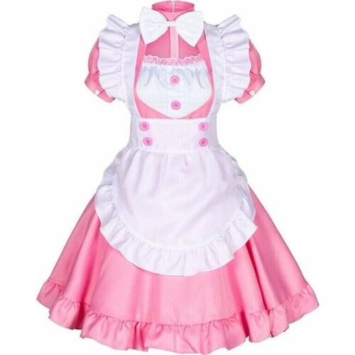 Anime Lolita maid dress sweet cute female girl waiter uniform cosplay costume