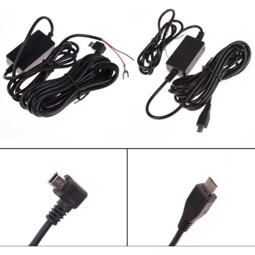 DC 12V to 5V Inverter Converter Micro/Mini USB Hardwire Dash Cam Hard Wire Kit for Car Vehicle DVR Camera Vedio Recorder 1500mA