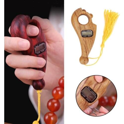 Buddha Beads Counter Fall-resistant Sturdy Accurate Lightweight Portable Rotating Prayer Beads Durable Low Noise Digital Display