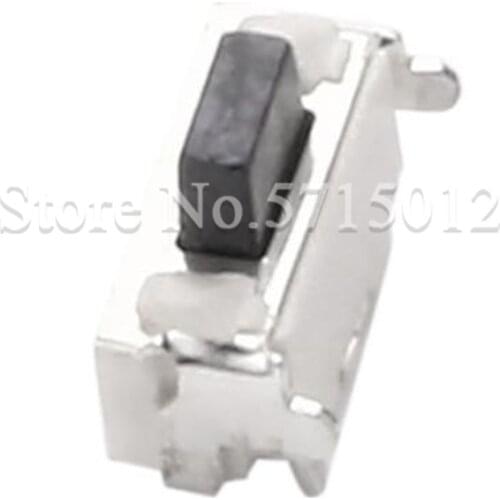 50pcs 2x4x3.5mm Micro Tact Switch SMD Stainless Steel Bracket Microswitch 2 Feet Touch Key Side Button Switches