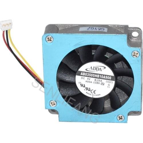 For ADDA AB03505HB10A900 DC5V 0.15A Three Lines Cooling Fan 35x35x10MM