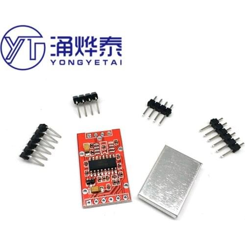 YYE 1PCS AD module with shielded HX711 load cell Force module Dual channel 24-bit analog-to-digital conversion