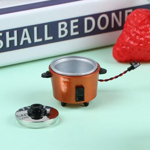 1:12 Dollhouse Miniature Kitchen Appliance Rice Cooker Accessories DIY Craft Toy