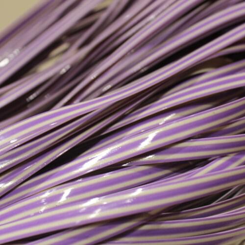 500g Plastic Purple White Color Gradient Flat Synthetic Rattan Handmade Weave Craft Material For Knit Repair Chair Table Basket