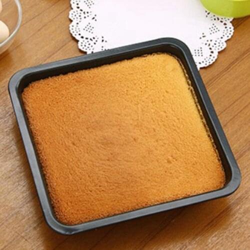 8 Inch Square Baking Pan High Carbon Steel Nonstick Tray Microwave Oven Pan Cookie Toast Tray Bakeware Toast Bread Mold