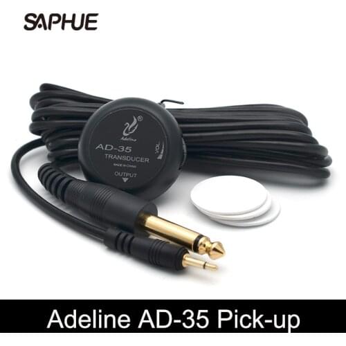 Adeline AD-35 Mini Pickup Amplifier Transducer Stick Piezo Pickup for Acoustic Guitar Ukulele Violin Cello Banjo Guitar Parts