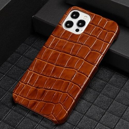 Genuine Stone Grain Leather Phone Case for Apple iPhone 12 Pro Max 12 Mini 11 Pro Max X XR XS Max 6 5s 6S 7 8 plus SE 2020 Cover