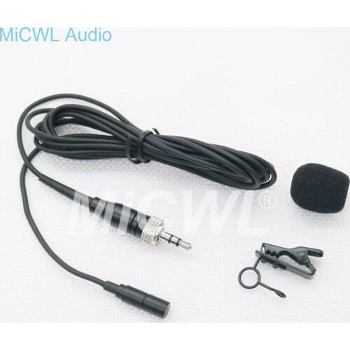 Black Lavalier Microphone for Sennheiser G2 G3 G4 Wireless ME2 Lapel Belt Pack System 2m wire