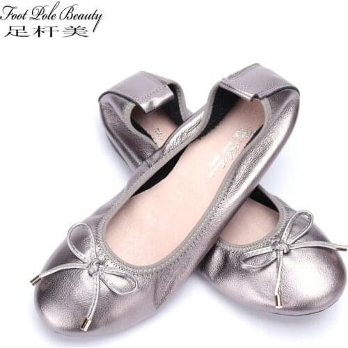 FOOT POLE BEAUTY Women's Ballet Flats With Heels