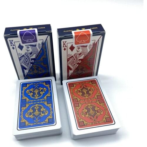 Playing Cards Waterproof 10Sets/Lot Plastic Baccarat Texas Entertainment Hold'em Frosting Poker Card Board Bridge Pokers Game