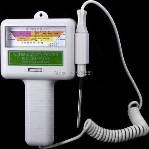 Brand PH/CL2 Chlorine Water Quality Meter pH Value Chlorine Level Tester For Swimming Pool Spa Water pH CL2 Tester Probe Sensor