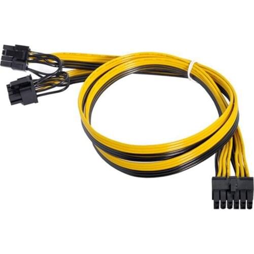 12Pin to Dual 8Pin(6+2Pin) PCI Express GPU Graphics Card Power Supply Cable for Corsair AX Series AX650 AX750 AX850