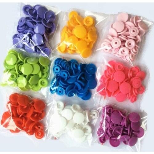 4in one Snap Buttons T3 10mm Fasteners Press Stud plastic resin for handmade Gift Box Scrapbook Craft DIY Sewing Wh