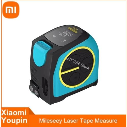 Xiaomi Mileseey DT10 Laser Tape Measure 2-in-1 Digital Laser Measure Laser Rangefinder with LCD Digital Display,Magnetic Hook