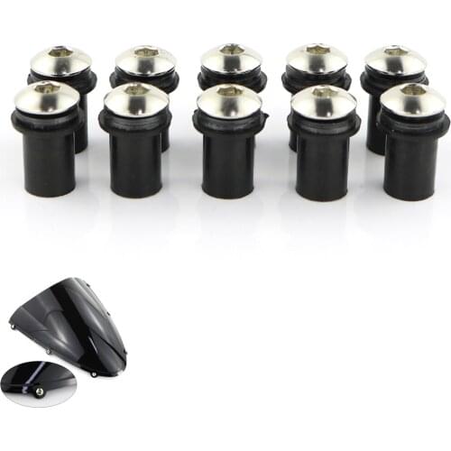 M5*16 10 Pcs Windscreen Screws Windshield Bolts For Kawasaki Ninja 650 Ninja 1000 Z1000 Z1000S Z1000SX Ninja 650R ER-6n ER-6f